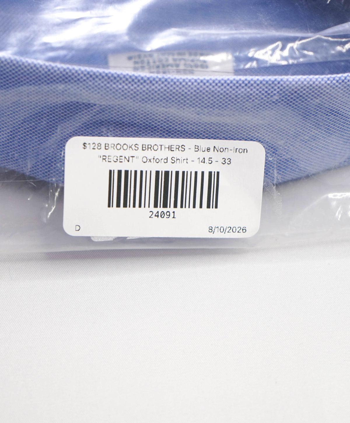 $128 BROOKS BROTHERS - Blue Non-Iron "REGENT" Oxford Shirt - 14.5 - 33