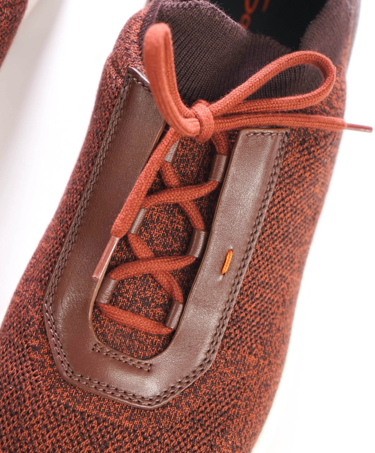 $900 SANTONI - Brown Technical-Knit Sneakers - US 10 (9UK)