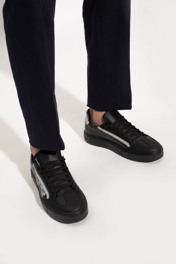 $795 SALVATORE FERRAGAMO - *BORG 5* Black Gancini Sneaker - 10 M US