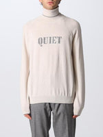$1,095 ELEVENTY - Neutral/Camel Ribbed *PLATINUM* Wool Turtleneck Sweater - M