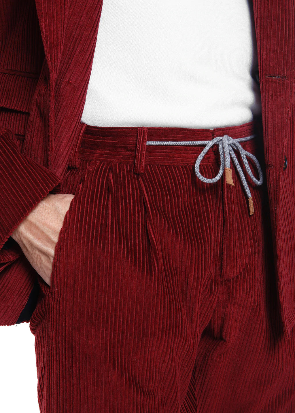 ELEVENTY - By ERMENEGILDO ZEGNA "CASHMERE CORDUROY" Jogger Suit - 38 US