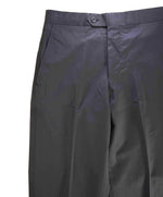 SAKS FIFTH AVE - Black Wool & Silk MADE IN ITALY Flat Front Dress Tux Pants- 30W