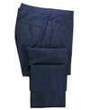 $475 Z ZEGNA - Blue Cotton Slim Flat Front *SUMMER* Dress Pants - 32W