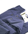 $475 Z ZEGNA - Blue Cotton Slim Flat Front *SUMMER* Dress Pants - 32W