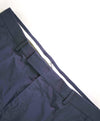 $475 Z ZEGNA - Blue Cotton Slim Flat Front *SUMMER* Dress Pants - 32W