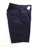 $275 ELEVENTY - COTTON BERMUDA Navy Blue Cargo Chino Shorts Pants  - 33W