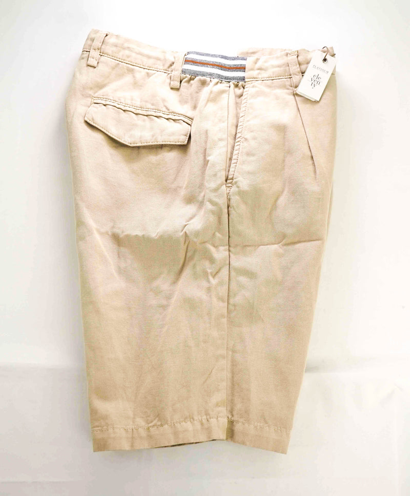 $345 ELEVENTY - LINEN Blend BERMUDA Cargo Chino Shorts Pants  - 33W