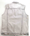 $695 ELEVENTY - *DENIM* Cotton Metal Button Vest Sleeveless Jacket - 40R (M)