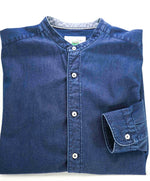 $295 TINTORIA MATTEI 954 - Denim Cotton EXTRA SLIM Button Down Shirt - 15.5