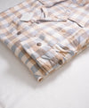 $595 ELEVENTY PLATINUM - Cotton Gray / Rust Shirt Jacket Coat - M