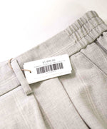 $795 ELEVENTY - Wool/Elastane Chalk Stripe Cuffed Dress Pants- 34W