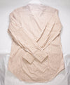 $495 ELEVENTY - *CONTRAST COLLAR* Brown/White Stripe Dress Shirt - M