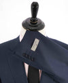 $1,895 CANALI - "TRAVEL WATER RESISTANT" Blue Textured Wool Blazer - 46R