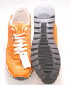 $495 ELEVENTY - "11TY" Suede/Fabric Orange Sneaker - 12 US (45 EU)