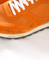 $495 ELEVENTY - "11TY" Suede/Fabric Orange Sneaker - 12 US (45 EU)