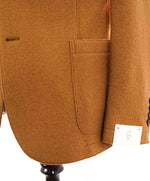 $1,045 ELEVENTY - CAMEL Unlined Notch Lapel / Mandarin Jacket Blazer - 46 (56EU)