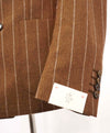 $2,045 ELEVENTY -*PLATINUM LINE* CASHMERE Brown Chalk Stripe Blazer- 40US