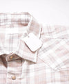 $595 ELEVENTY - Neutral PEARL SNAP Texas Style Western Shirt - M