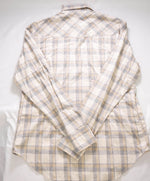 $495 ELEVENTY - Neutral/Gray PEARL SNAP Texas Style Western Shirt - M