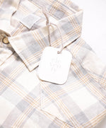 $495 ELEVENTY - Neutral/Gray PEARL SNAP Texas Style Western Shirt - M