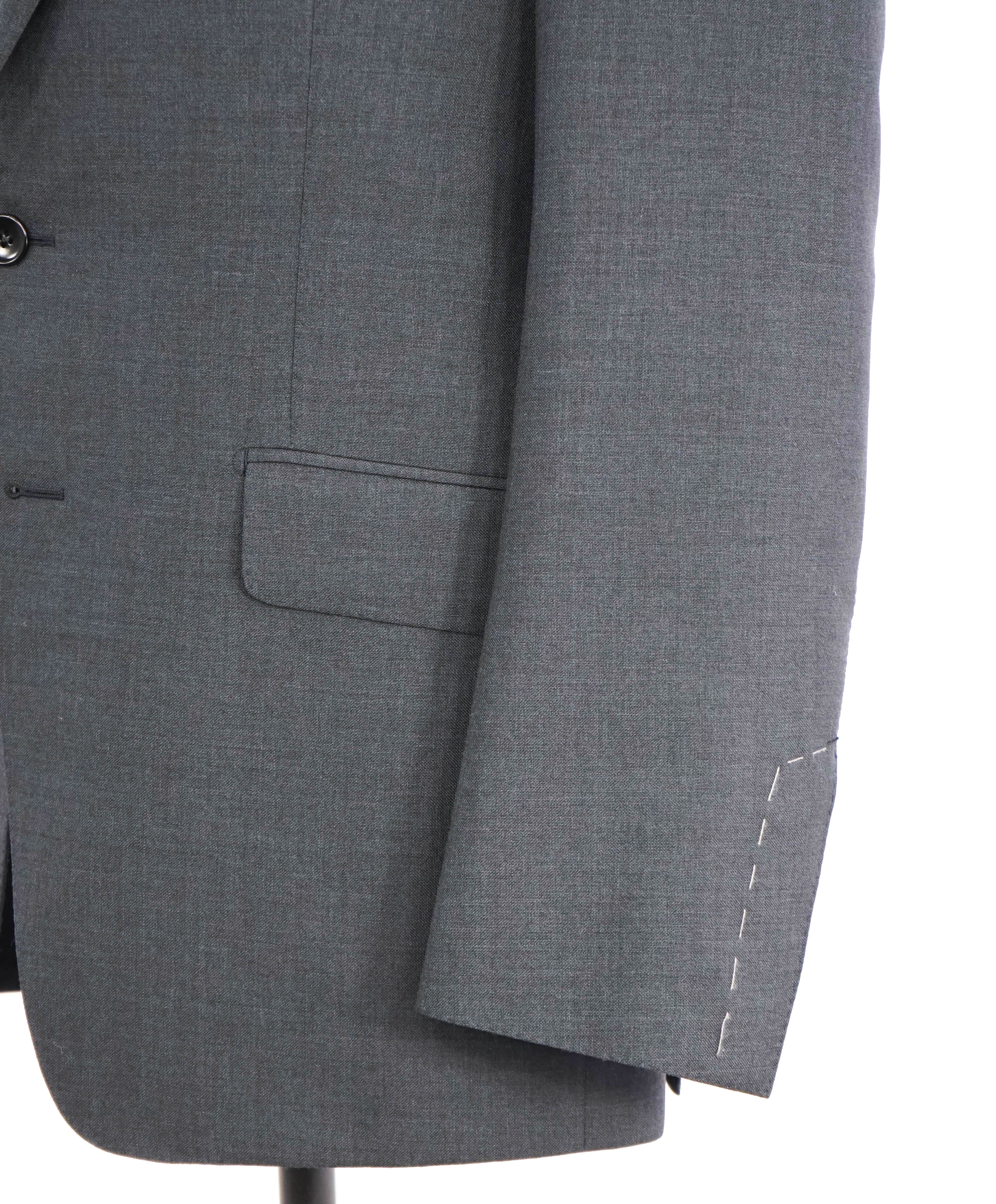 $6,990 TOM FORD - 3-Piece Gray PEAK LAPEL "O'Connor" Vested Side Tab Suit - 42R (52EU)