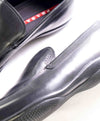 $795 PRADA - *LINEA ROSSA* Black Slip On Logo Vamp Loafer - 10.5 US (9.5 Prada)