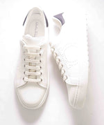 $695 SALVATORE FERRAGAMO - *PIERRE* White/Black Gancini Sneaker - 10 M US