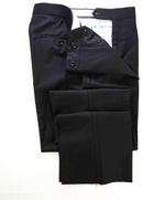 $398 SAKS FIFTH AVE - Black Wool MADE IN ITALY Flat Front Dress Tux Pants- 32W