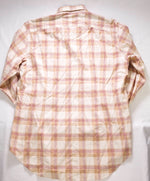 $495 ELEVENTY - *Flannel cotton* Neutral Red Check Dress Shirt - M