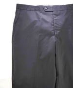 $398 SAKS FIFTH AVE - Black Wool MADE IN ITALY Flat Front Dress Tux Pants- 38W