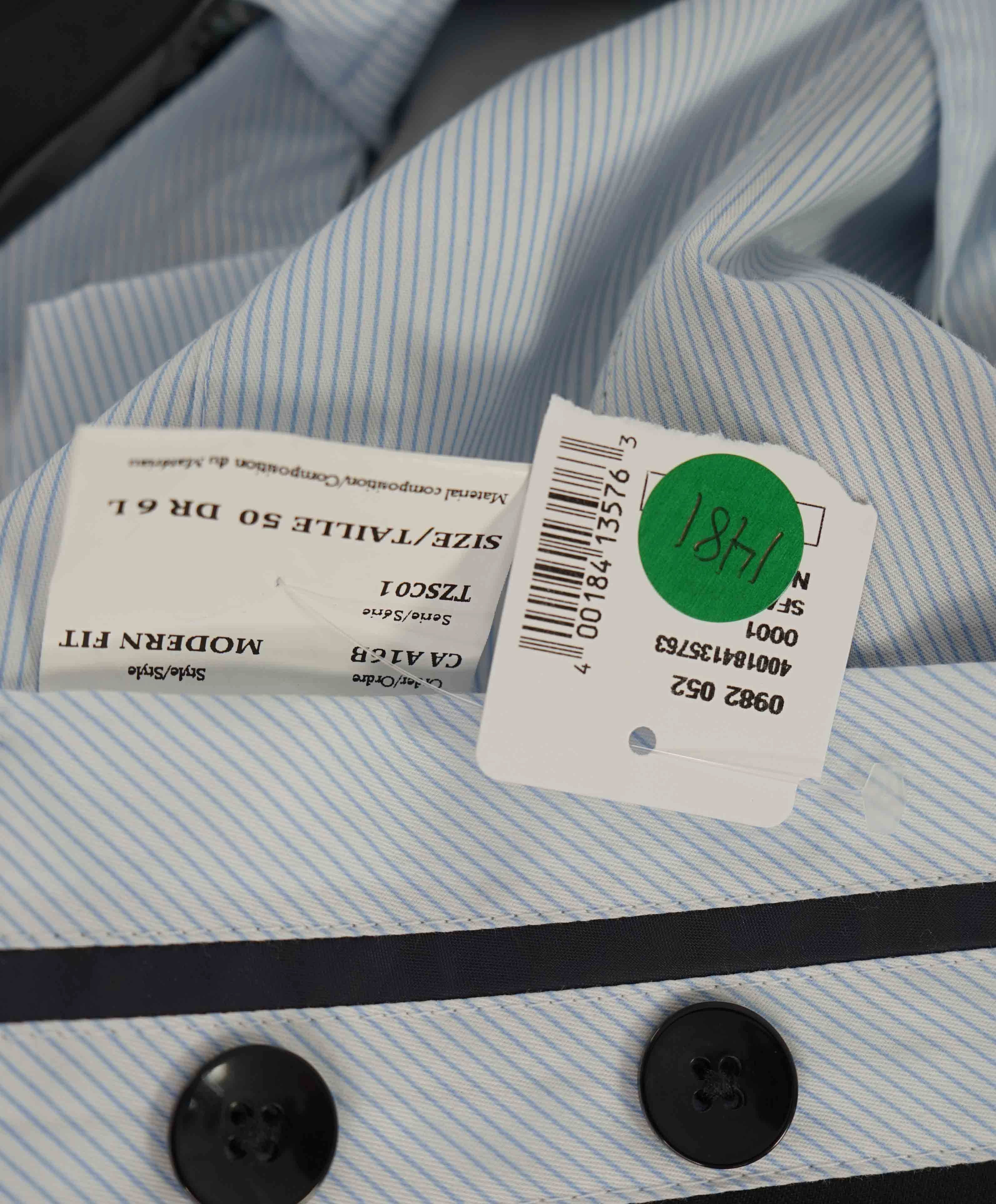 $398 SAKS FIFTH AVE - Black Wool MADE IN ITALY Flat Front Dress Tux Pants- 44W