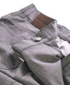 ERMENEGILDO ZEGNA - Gray WOOL Suede Logo Tag 5-Pocket Pants- 32W
