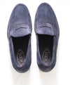 TOD’S - “Boston” Blue Suede Penny Loafers - 9 US