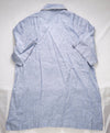 $495 ELEVENTY - Light Blue Tipped PURE LINEN Camp Collar Button Shirt - M