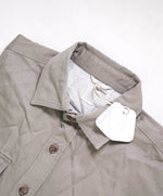 $595 ELEVENTY PLATINUM - Cotton Twill Dark Beige Shirt Jacket Coat - M