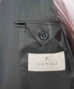 $1,645 CANALI -  Black Solid Notch Lapel 2-Btn Blazer - 46R