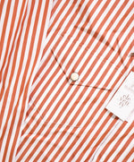 $395 ELEVENTY - Stripe *Wide Spread Collar* Snap Texas Style Western Shirt - M