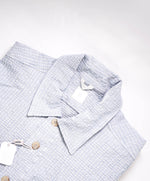 $695 ELEVENTY PLATINUM - Cotton/Linen Seersucker Shirt Jacket Coat - M