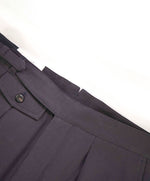 $695 ELEVENTY - *SIDE TAB* Cotton Elastane Belted Neapolitan Dress Pants- 33W