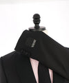 $5,100 ERMENEGILDO ZEGNA - "Wool & Mohair" PEAK LAPEL Black Tuxedo - 40R