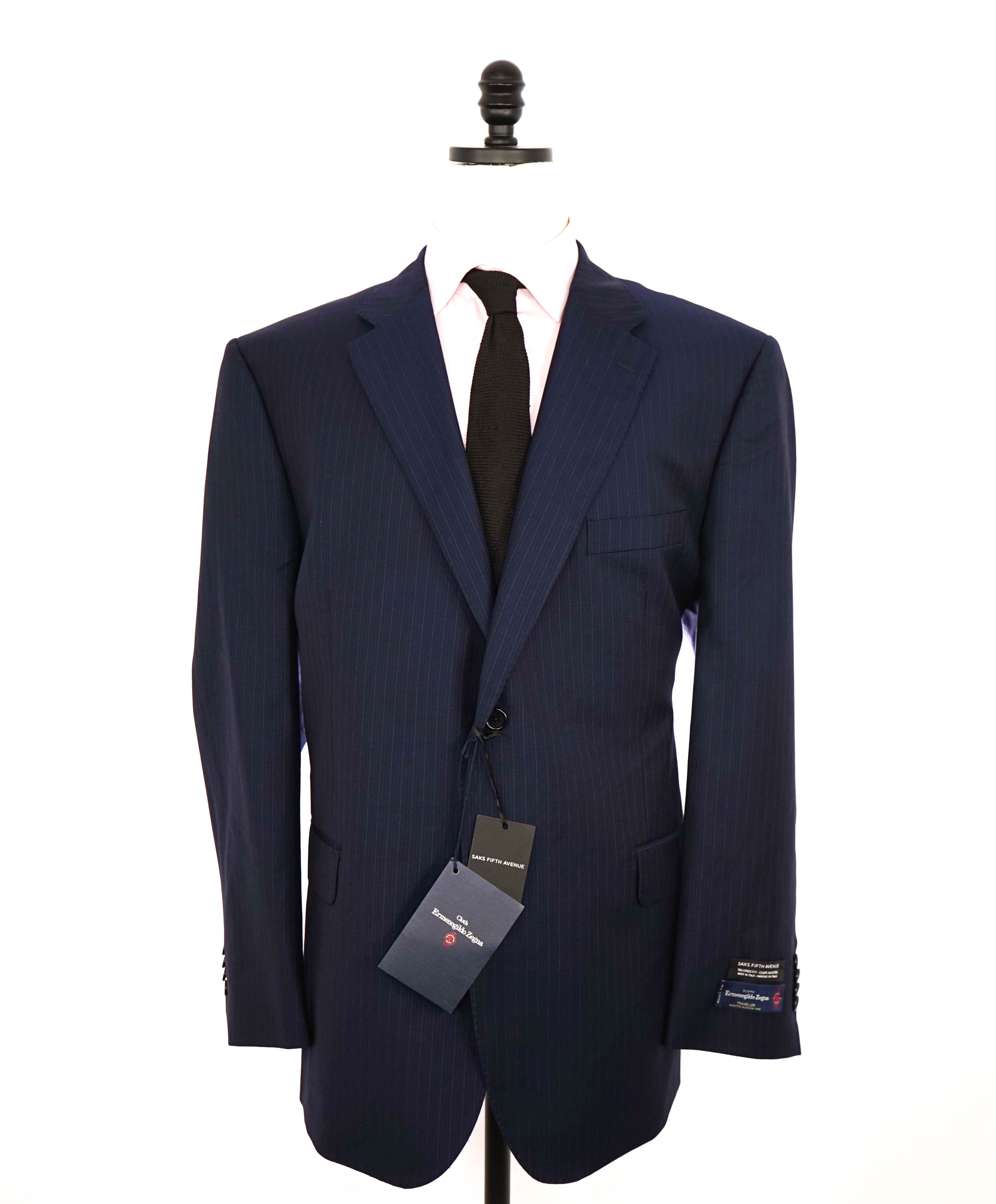 ERMENEGILDO ZEGNA - By SAKS FIFTH AVENUE *Tailored* "Traveller" Suit - 48R