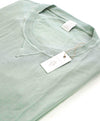$645 ELEVENTY - *COTTON* Mint Green Pique Short Sleeve Crewneck Sweater - XXL