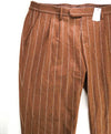$1,795 ELEVENTY -*PLATINUM LINE* CASHMERE Brown Chalk Stripe Pants- 37W