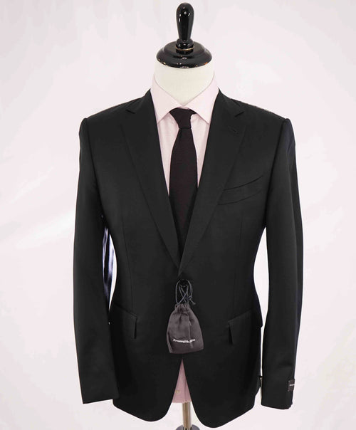$3,000 ERMENEGILDO ZEGNA - Black “Microsphere” Wool Suit - 40S