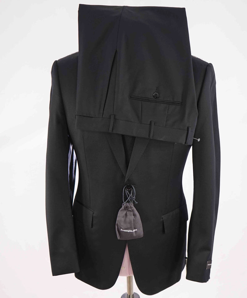 $3,000 ERMENEGILDO ZEGNA - Black “Microsphere” Wool Suit - 40S