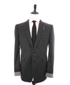 $2,050 BURBERRY - COLOR BLOCK Logo Gray/Black SLIM Blazer -