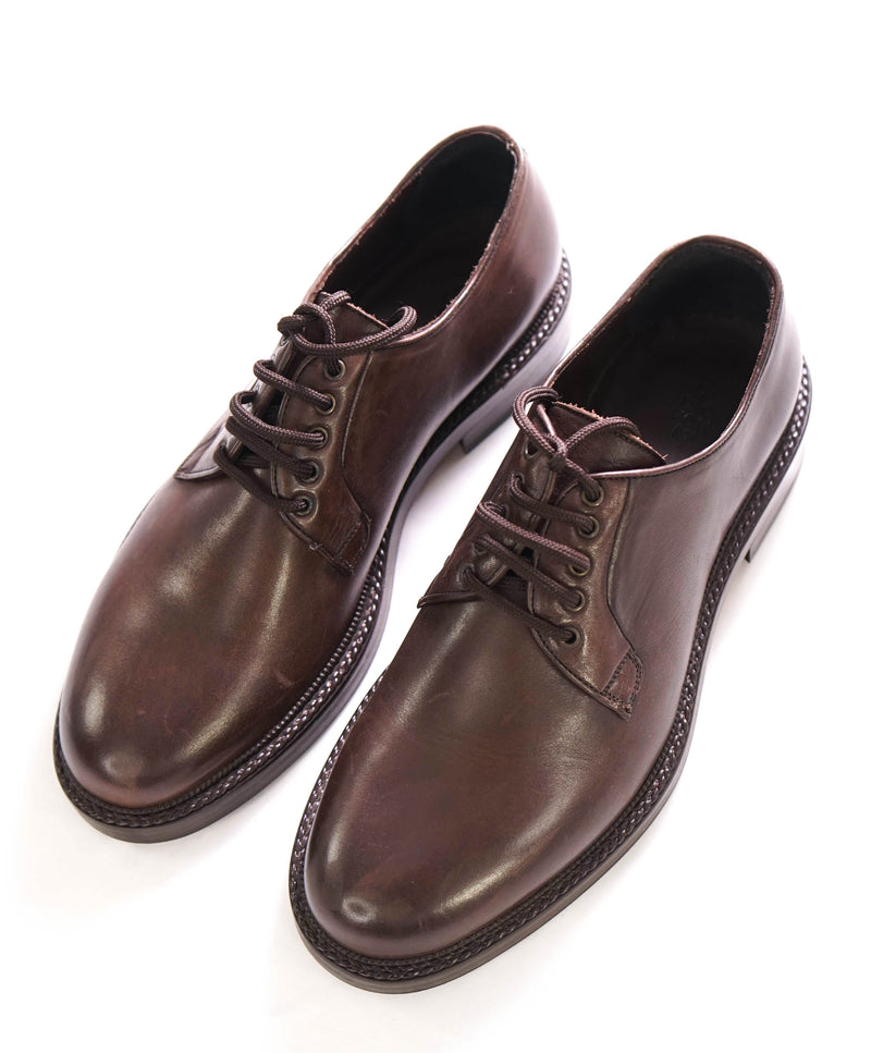 $595 ELEVENTY - Brown Derby Brunello Dress Shoes - 8 US (41EU)