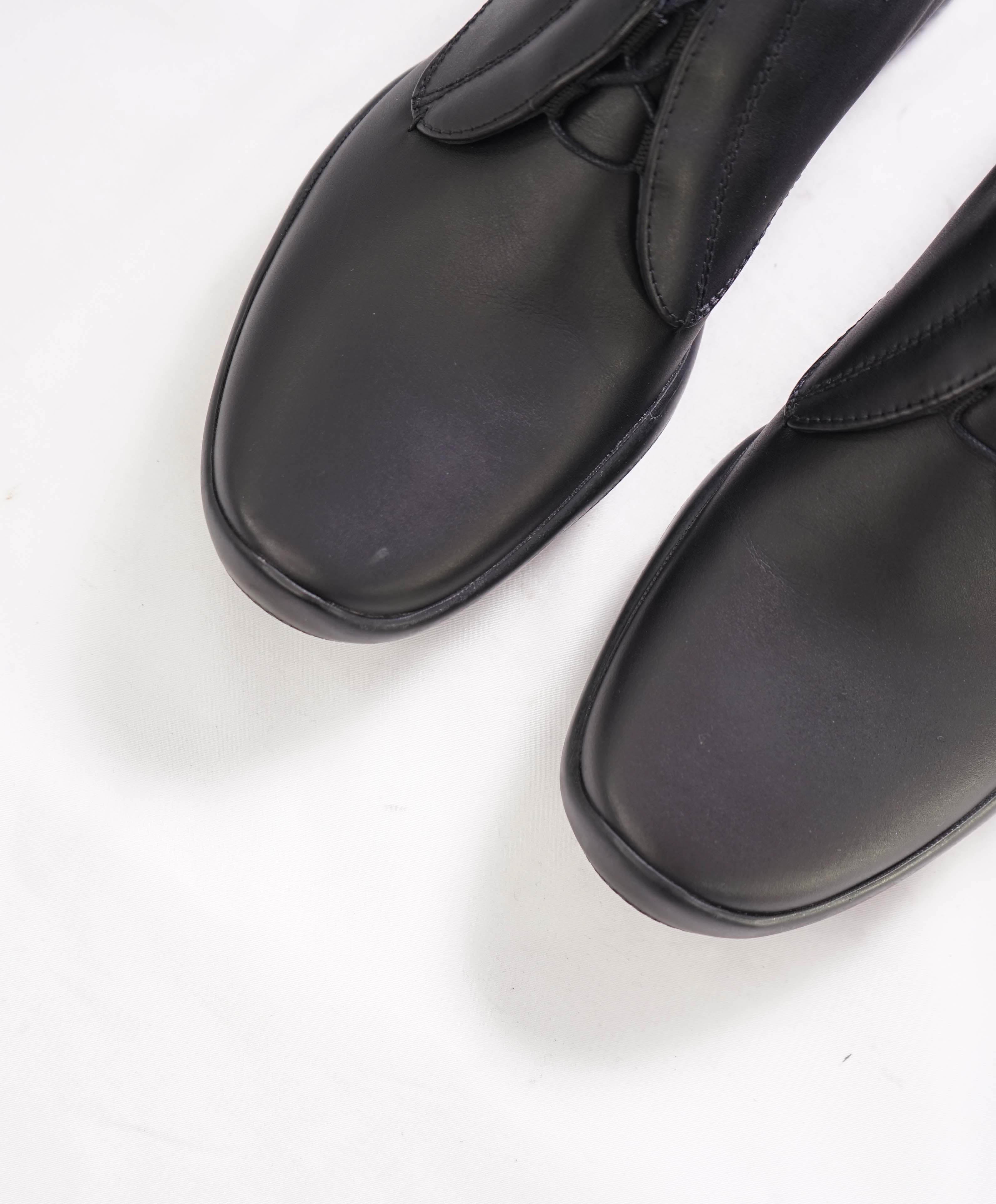 $795 PRADA - *LINEA ROSSA* VITELLO SAMOA Black Lace-Up Derby - 9 US (8 Prada)