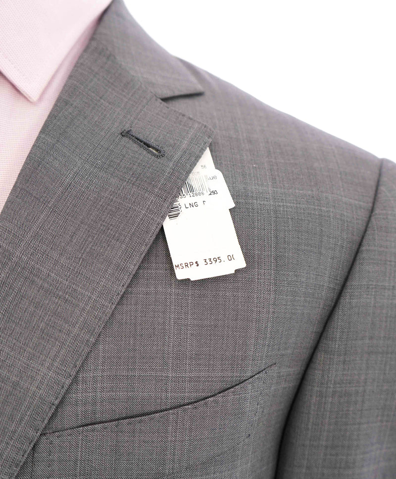 $3,290 ERMENEGILDO ZEGNA- “TORFEO 600” Gray Silk Blazer- 46L