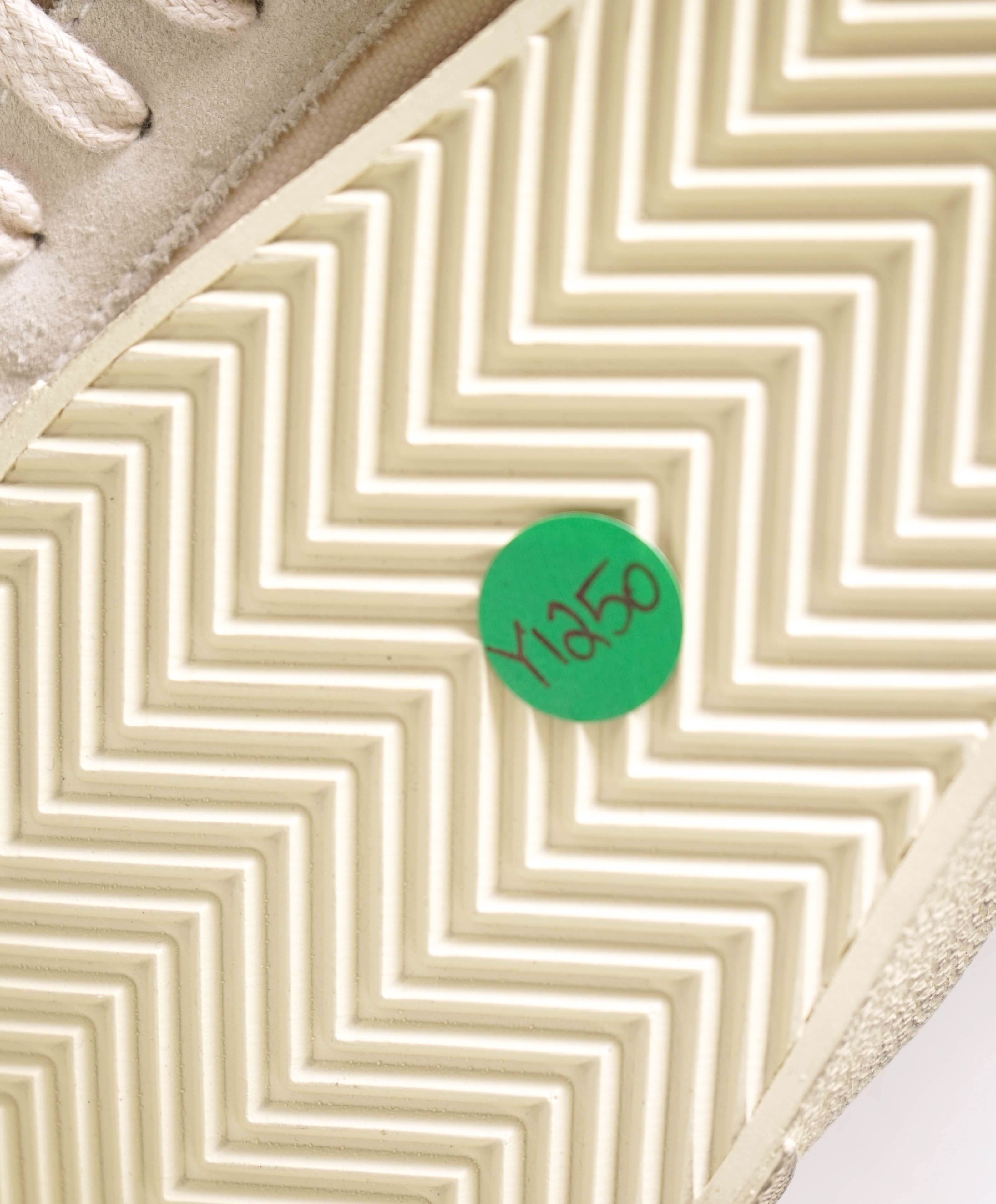 $850 SAINT LAURENT - Court Hightop Sneakers White Canvas/Leather - 10.5 (43.5EU)
